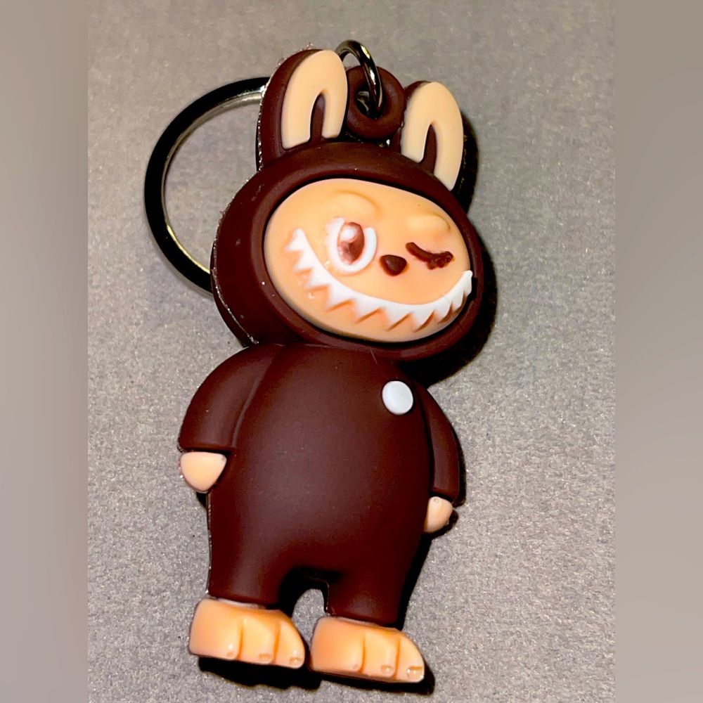 Labubu 3D Rubbery Vinyl Keychain/Bag Charm. NIP